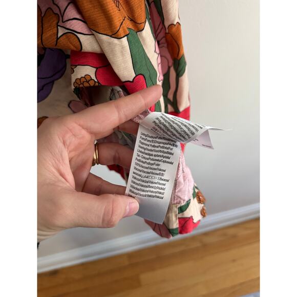 FARM RIO Tiered Floral Mini Dress Size Medium - Picture 7 of 8